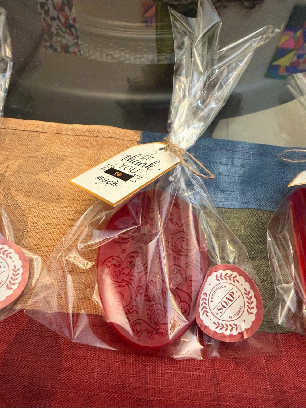 New soap watermelon vanilla sunset red dired flower made with GLYCERIN BASE NWT - Picture 7 of 17